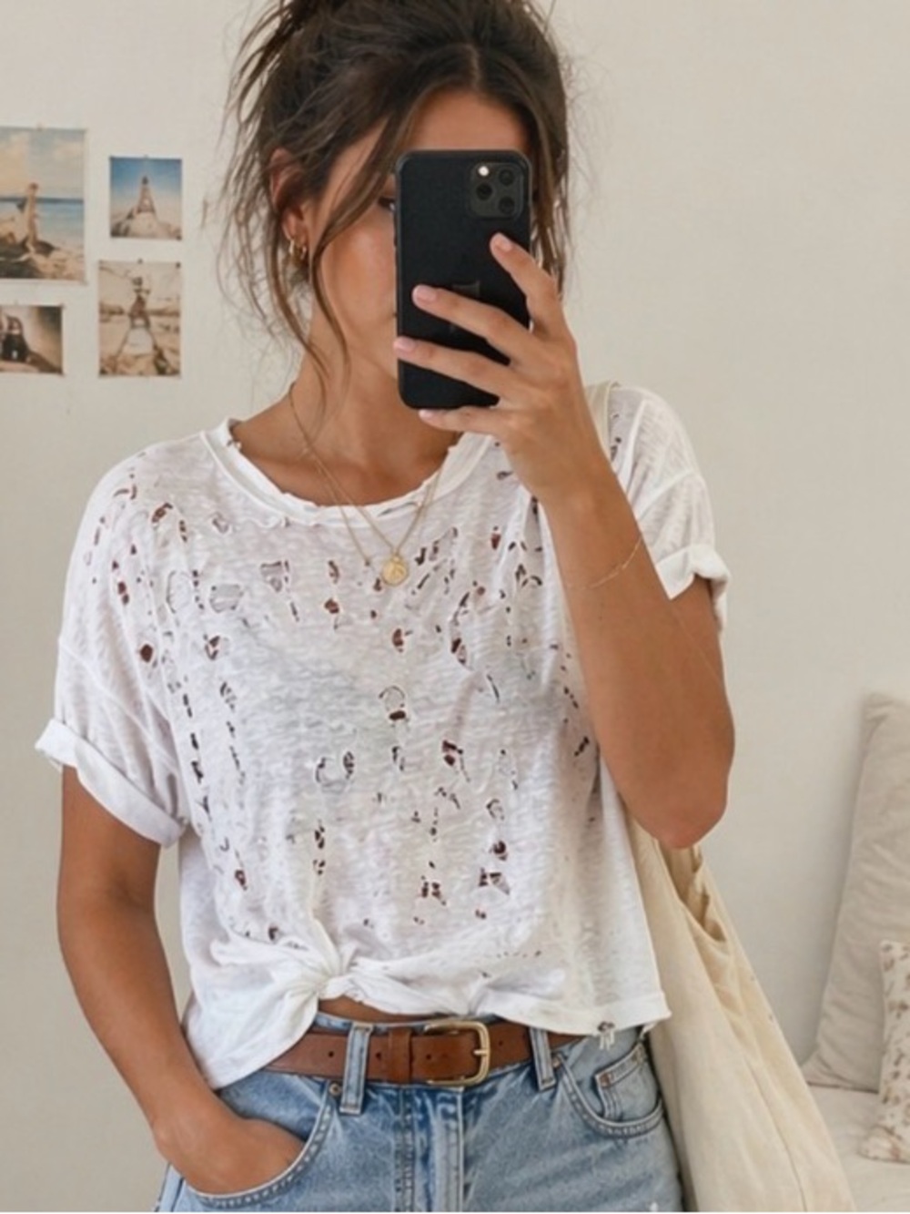 Emma & Sam Distressed Tee